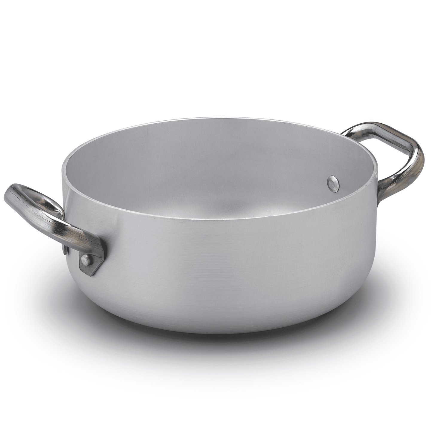 Agnelli Casseruola bassa con due maniglie inox induzione e gas Alluminio