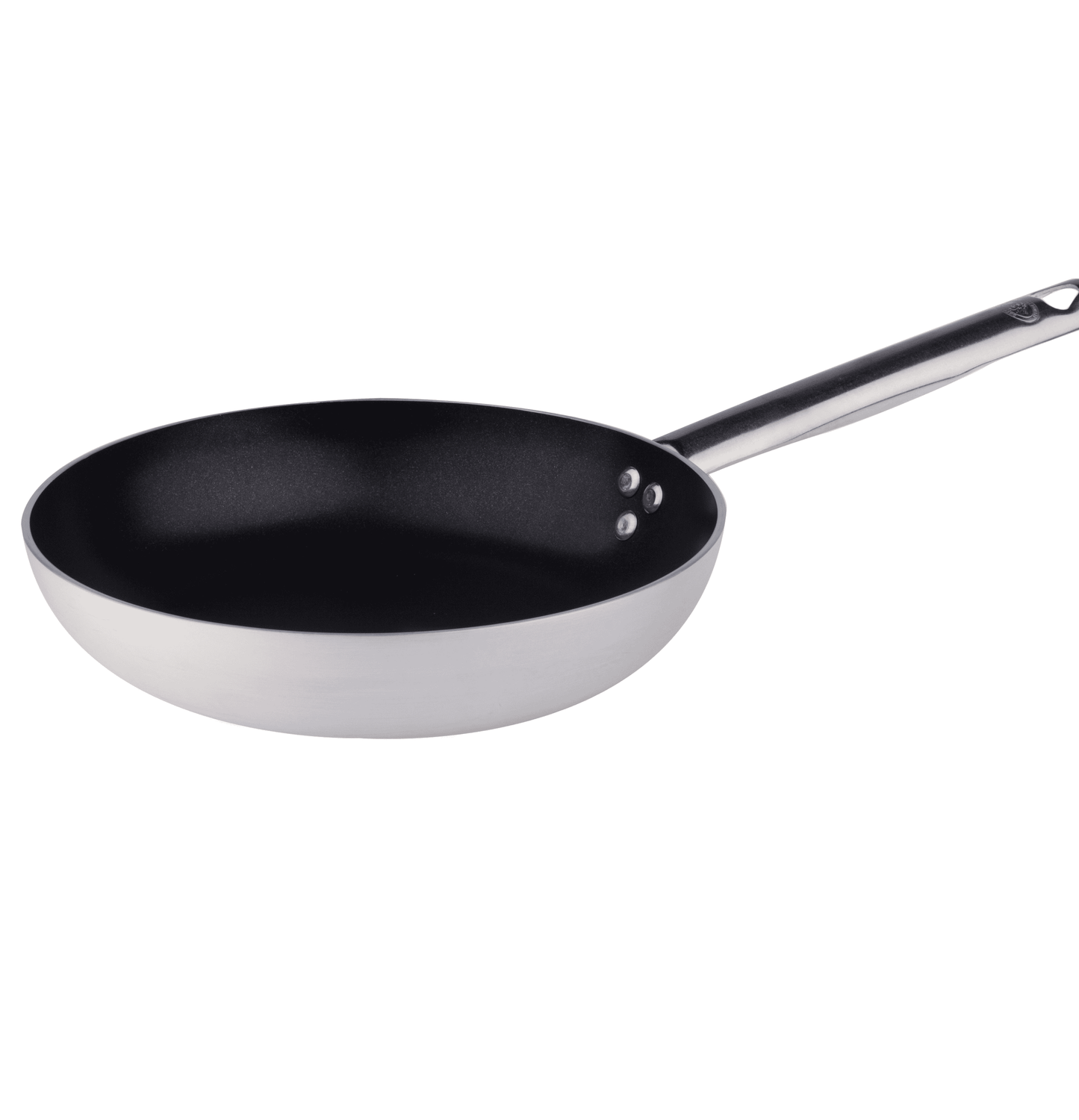 Agnelli Padella svasata bassa con manico tubolare inox gas Antiaderente