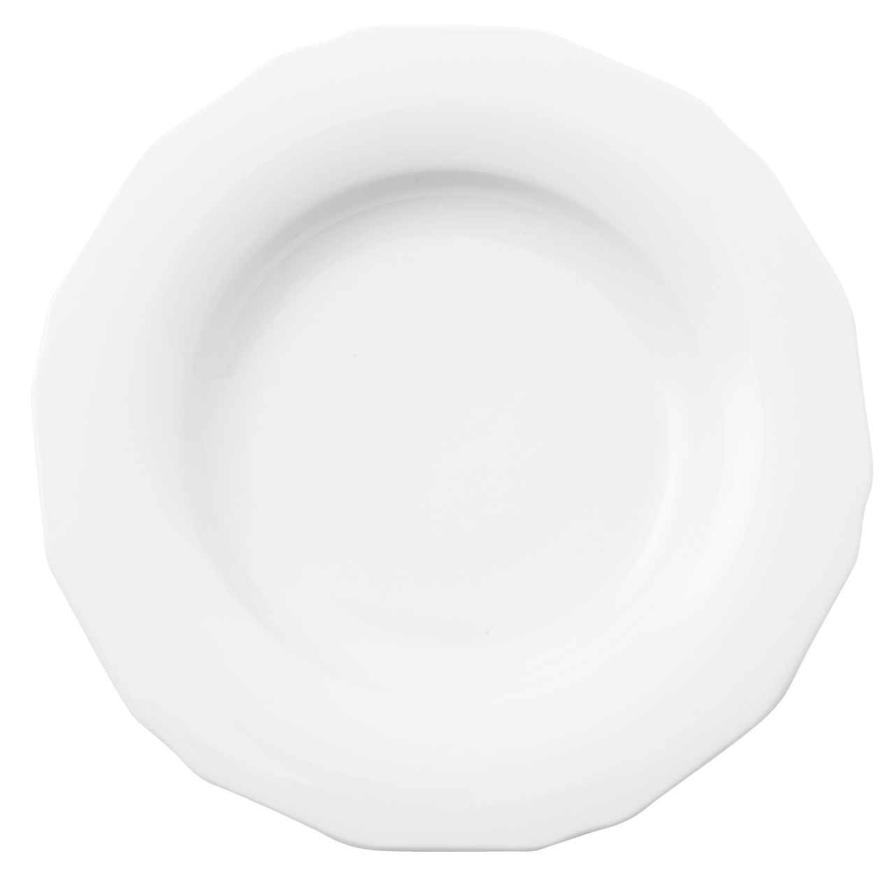 Garden White 24 cm - Deep Plate PACK OF 4 - ARTHUR KRUPP