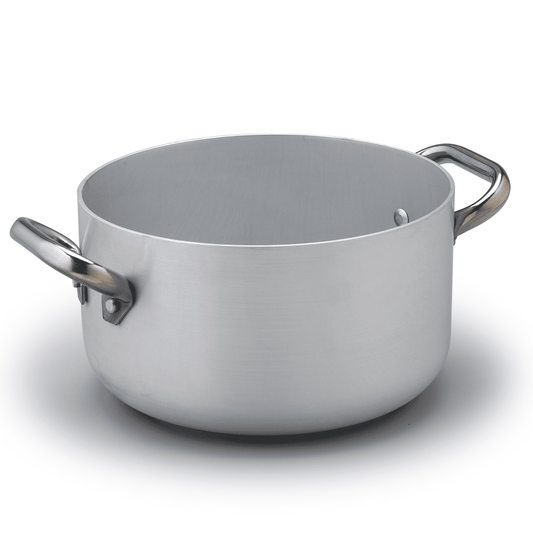 Agnelli Casseruola alta con due maniglie inox induzione e gas Alluminio