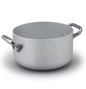 Agnelli Casseruola alta con due maniglie inox induzione e gas Alluminio