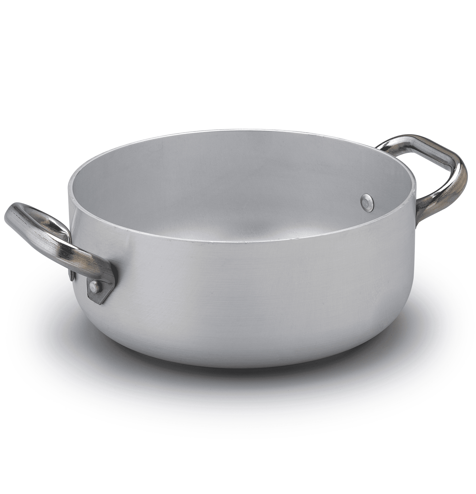 Agnelli Casseruola bassa con due maniglie inox induzione e gas Alluminio